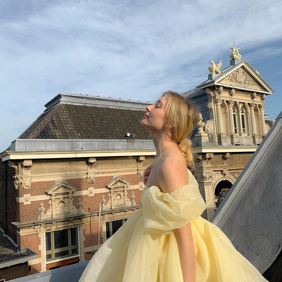 Selfie Baby Banana Puff Dress $249 💛 - Picture 2 of 3